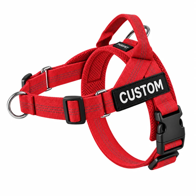 Ruvely No-Pull Dog Harness – Red